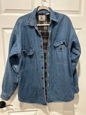 American Blue Authentic Denim Men's Shacket Shirt Size Medium